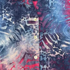 3/4 Sleeve Button Top Animal Print Textured Abstract Art To Wear Colorful XL thumbnail 6