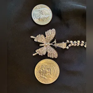 Butterfly Tennis Necklace thumbnail 4