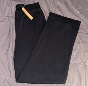 Skims Boyfriend Loose Pants Onyx thumbnail 1