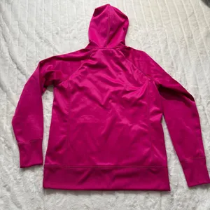 Reebok Women's Pink Neon Trim Hoodie Athletic Sweatshirt Size M‎ thumbnail 3