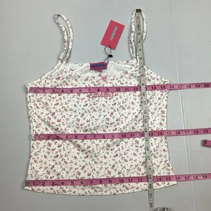 Edikted Floral Tank Top With Bow detail XL Juniors NEW! thumbnail 7