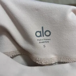 Alo Yoga Leggings Size Small High Waisted Light Pink Dusty Rose Moto Full Length thumbnail 8