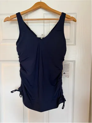 NWT Lands’ End Tankini Swim Top Size 2 XS UPF 50 Resort Beach F16 thumbnail 2