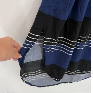 Old Navy Stripe Maxi Sundress Sz XS Coastal Preppy Boho Beach Navy Slip Minimal thumbnail 4