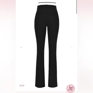 HOUSE OF CB Black Layla V‎ Front Trousers NWOT Size S thumbnail 14