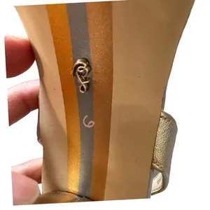 Sam Edelman women's size 6 strappy gold sandal thumbnail 7