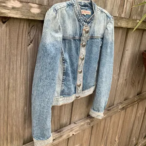 Free People Aubrey Jean Jacket thumbnail 4