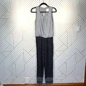 Anthropologie Hei Hei Rhodes Jumpsuit‎ Sleeveless Printed Gray Black Size Small thumbnail 3