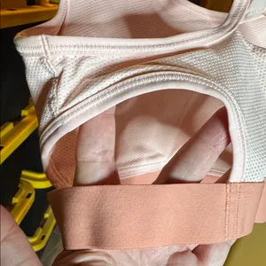 Nike Women's Swoosh Classic Support Sports Bra Peach & White Size Medium thumbnail 9