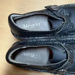 Alegria Dena Denim‎ Swirl Comfort Clogs Shoes 36 Women Navy Blue Slip On thumbnail 5