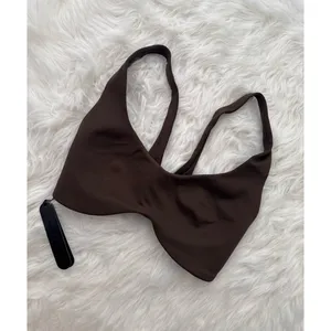Nike Skims Matte Shaped Bottom Scoop Bra Dark Sepia Size Small thumbnail 5