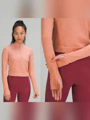 Lululemon Rest Less Cropped Half-Zip Long Sleeve Top thumbnail 2