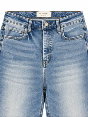 Lovervet by Vervet Jeans 30 High Rise Cropped Wide Leg Light Wash Denim thumbnail 2