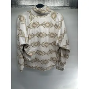 Hollister Fleece Sweater Womens XS Aztec Print 1/4 Zip Sweatshirt‎ Pullover thumbnail 5