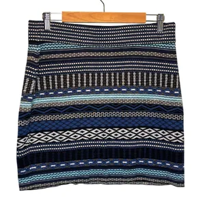 Krimson Klover Blue Merino Wool Blend Knit Mini Skirt - size Large thumbnail 1