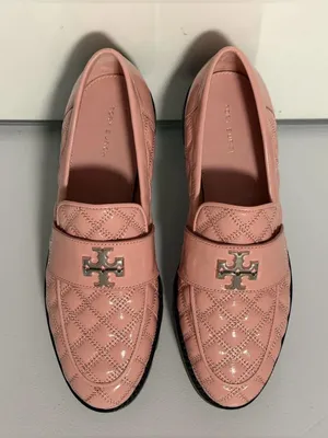 Tory Burch Blush Quilted Leather Loafers with Logo Accent thumbnail 6