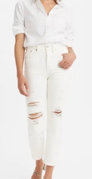 Levi’s White Wedgie Straight Jean thumbnail 1