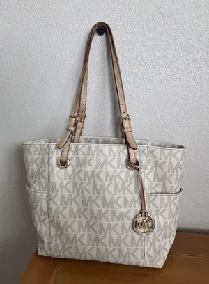 Michael Kors - Jet Set Signature - Vanilla Tote Bag thumbnail 1