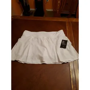 Etonic Athletic Woven Skort Wovens L Large White Core Pleated Built In Shorts XL thumbnail 4