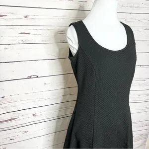 Calvin Klein Black Textured Sleeveless Fit & Flare Dress Size 4 Small thumbnail 10