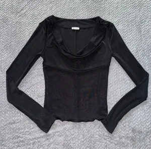 Free People Women's Running Late Long Sleeve‎ Soft Jersey Size Small thumbnail 1