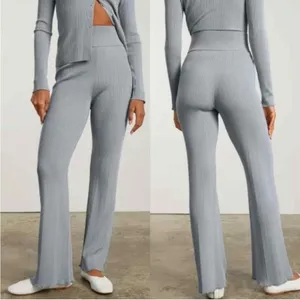 Everlane textured ribbed high rise‎ flare pant M thumbnail 2