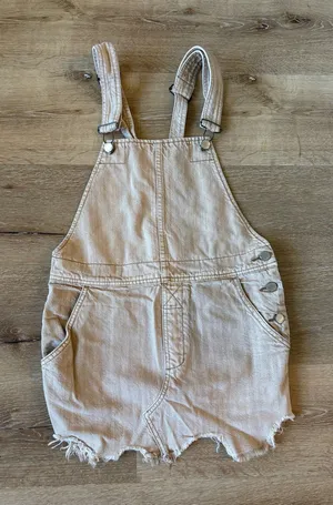 Free People Tan Overall Dress thumbnail 1