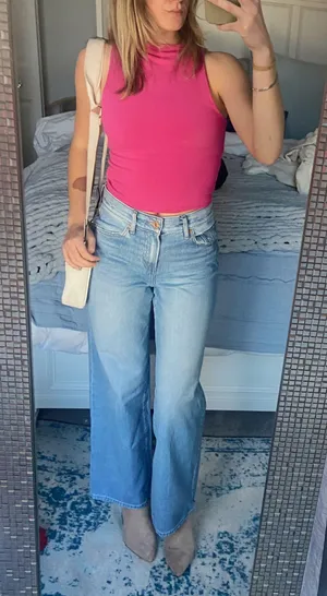 High Neck Pink Tank thumbnail 1