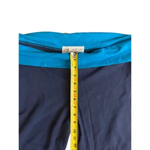 Vintage Aeropostale Y2K Low Rise Foldover Yoga Pants XL Flare Blue Stretch thumbnail 2