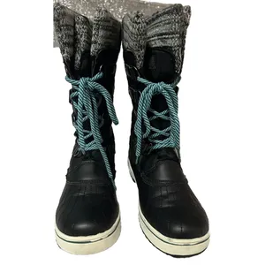 TOTES Glenda Black, Women's Lace-Up‎ Boots, Size 6 Med thumbnail 2