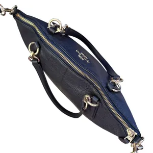 Coach Vintage Kelsey Black Pebbled Leather Satchel Crossbody Purse thumbnail 6