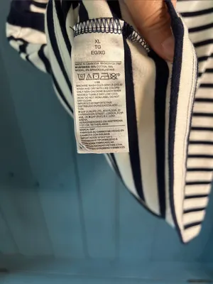Gap Modern Tank Top Striped Sleeveless - Navy/White | Women’s Size XL thumbnail 5