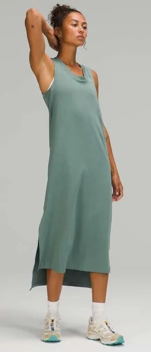 Lululemon All Yours Tank Maxi Dress Tidewater Teal Womemns 4 Athletic‎ Casual thumbnail 1