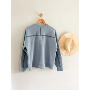 UGG | Classic Crewneck Whipstitch Sweatshirt in Blue | Sz M thumbnail 8