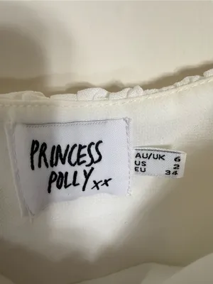 Princess Polly Ariah Long Sleeve Top White Size 2 thumbnail 7