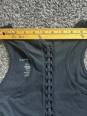NWT Carbon 38 Womens Bra Raceback Size Medium Black thumbnail 5