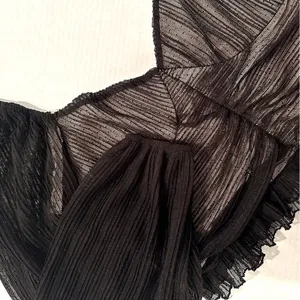 Meraki Illusion‎ Ruched Crop Top Womens XL Black Whimsigoth Goth Dark Romance thumbnail 4