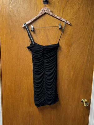 Michael Costello x Revolve Hailey Zipper Sleeveless Mini Dress Black Small thumbnail 13