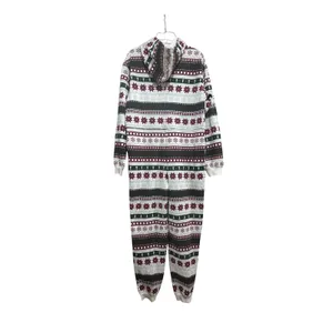 Fabletics Women's Fair Isle Hooded Pajama Jumpsuit Christmas Snowflake Holiday S thumbnail 2