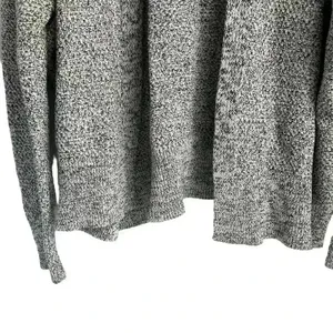 GAP Women's White and Black Open Front Cardigan Sweater‎ Size L Casual Knit thumbnail 6