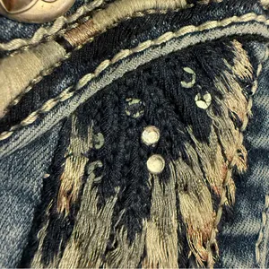 Miss Me Size 28 Signature Bootcut Jeans, some wear thumbnail 5