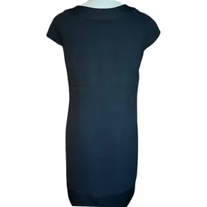 H&M Women Black Bow Accent Sleeveless Shift‎ Dress Size 6 LBD Cocktail Formal thumbnail 3