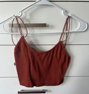 Cropped Tank Top Red Size M thumbnail 1