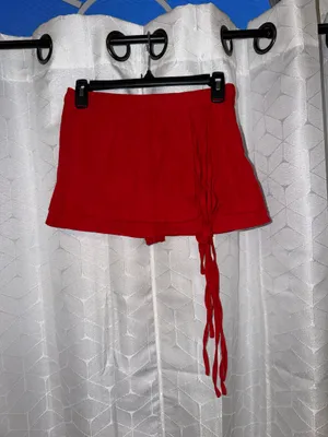 Mini Red Skirt Shein thumbnail 2