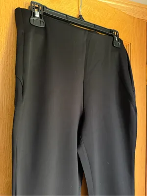 Maurices Black Everflex High Rise Pull On Flare Pants Size M Medium Regular thumbnail 3