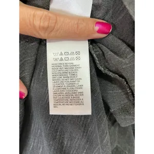 Lucky‎ Brand Womens Large Embroidered Mini Dress Gray Boho Festival Indie New thumbnail 11