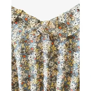 NWT Siena Sky Spaghetti Straps Multicolor Flowery Ruffles Womens Dress SZ Small thumbnail 3