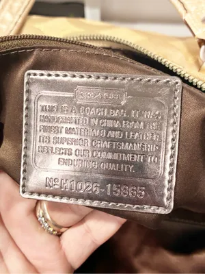 Coach 15865 Gold Beige Jacquard Poppy Op Art Glam Tote Handbag Purse Metallic thumbnail 4