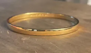 Kate Spade Heart Of Gold Idiom Bangle Bracelet thumbnail 8