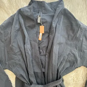 Skims Woven Lounge Long Robe Ash Size Small thumbnail 5